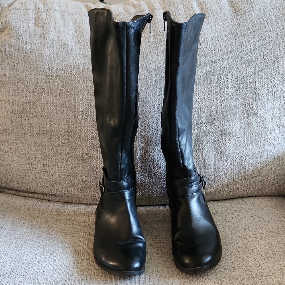 Style & Co. Black Over the Knee Boots